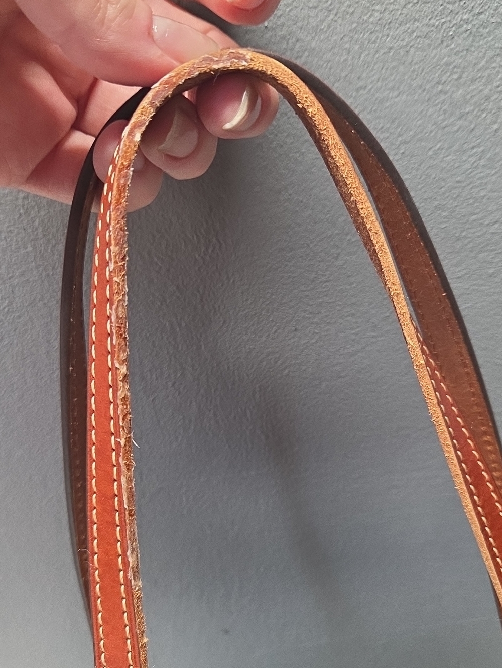 Dooney & Bourke Green Pebble Leather Tote with Brown Straps - Picture 12 of 12